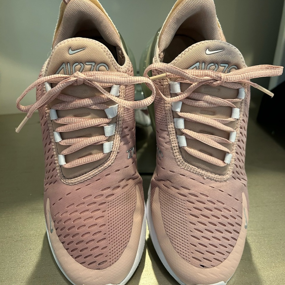 Nike Women's Air Max 270 Sneakers — Rose Pink and White - Picture 6 of 11